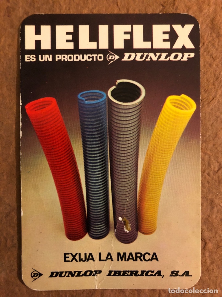 Collectables Calendars: HELIFLEX, ES UN PRODUCTO DUNLOP IB&Eacute;RICA, S.A. CALENDARIO PUBLICITARIO DE 1977. 6,2 x 11 Cms.