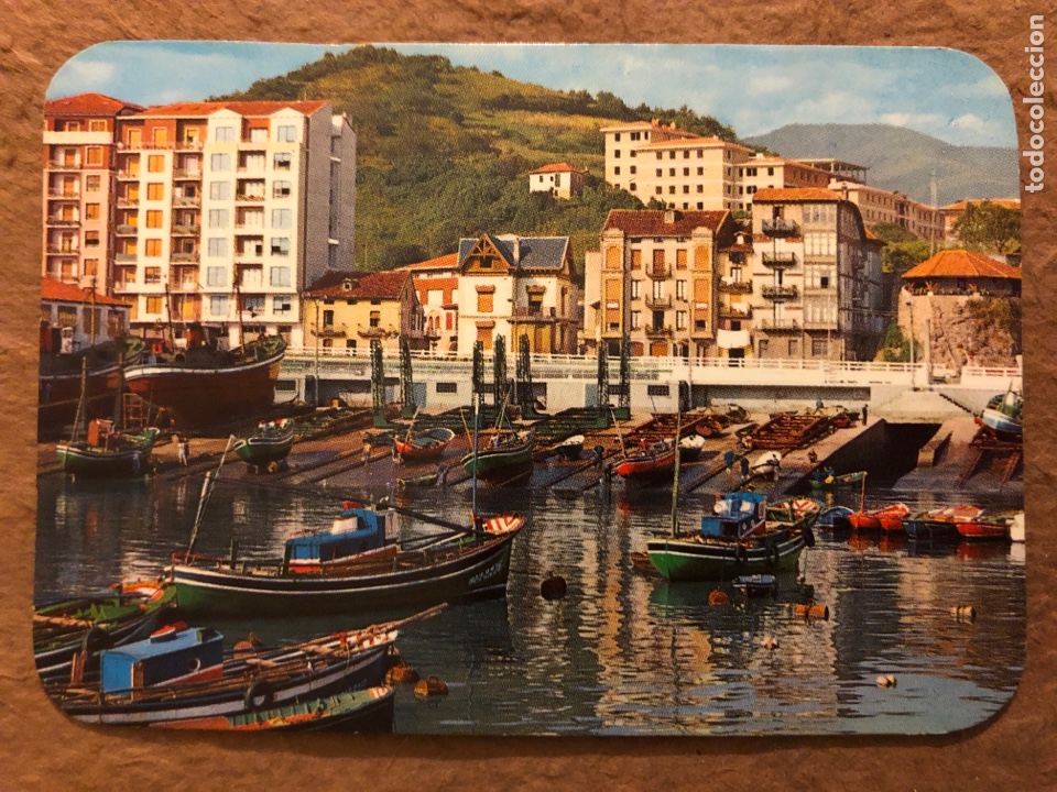 Coleccionismo calendarios: N&deg; 5 BERMEO: PUERTO, VISTA PARCIAL. CALENDARIO DEL A&Ntilde;O 1973. SIN PUBLICIDAD. 6,8 x 9,8 Cms.