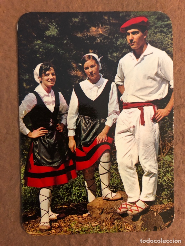 Collezionismo Calendari: N&deg; 44 ESPA&Ntilde;A T&Iacute;PICA: FOLKLORE VASCO. CALENDARIO DEL A&Ntilde;O 1974. SIN PUBLICIDAD. 6,8 x 9,8 Cms.