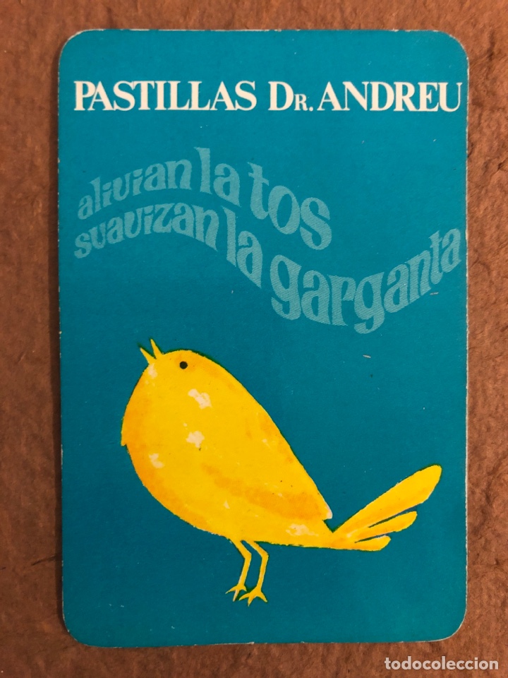 Colecionismo Calend&aacute;rios: PASTILLAS DEL DR. ANDREU. CALENDARIO PUBLICITARIO DEL A&Ntilde;O 1969. 6,3 x 9,5 Cms.