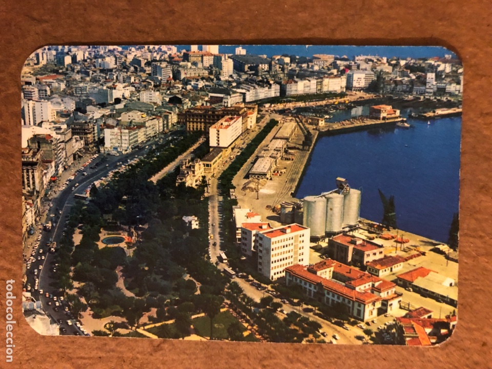 Collezionismo Calendari: N&deg; 3219 LA CORU&Ntilde;A: VISTA PARCIAL A&Eacute;REA. CALENDARIO PUBLICITARIO DE 1973. JOYER&Iacute;A RELOJER&Iacute;A DANS (LA