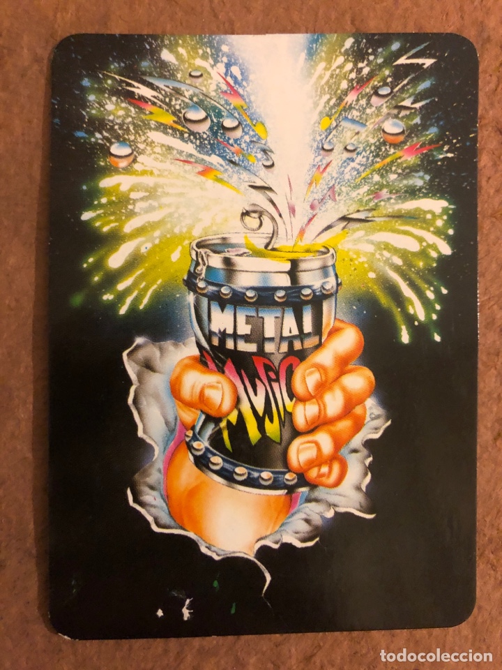 Collectionnisme Calendriers: METAL MUSIC. CALENDARIO PUBLICITARIO DEL A&Ntilde;O 1993. BURGER BIKAIN (BILBAO). 7 x 9,7 Cms.