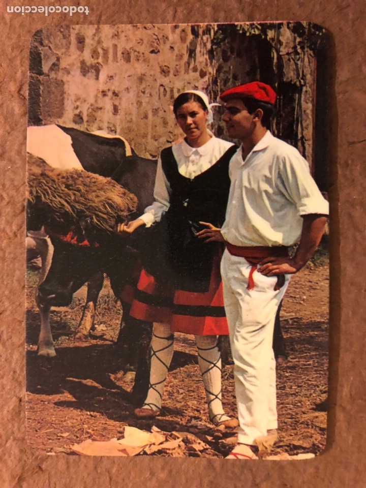Collectables Calendars: N&deg; 39 ESPA&Ntilde;A T&Iacute;PICA: FOLKLORE VASCO. CALENDARIO DEL A&Ntilde;O 1978. SIN PUBLICIDAD. 6,6 x 9,6 Cms.