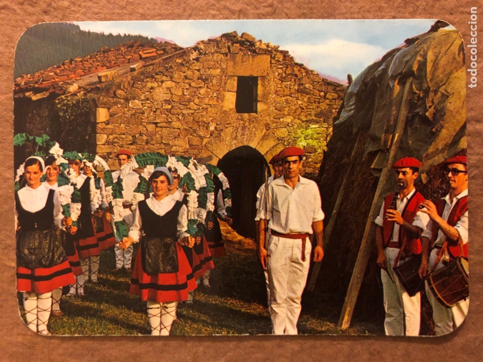 Coleccionismo calendarios: N&deg; 45 ESPA&Ntilde;A T&Iacute;PICA: FOLKLORE VASCO. CALENDARIO PUBLICITARIO DE 1973. IMPRENTA BORAITA (BILBAO).