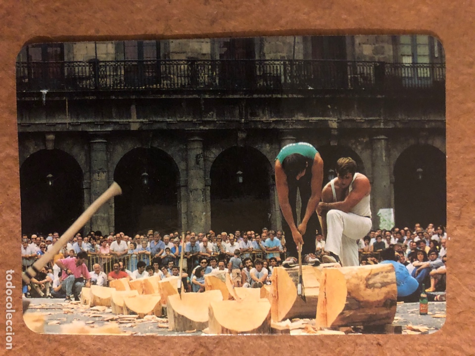 Collectables Calendars: HERRI KIROLAK. CALENDARIO PUBLICITARIO DE 1990. CARNICER&Iacute;A RAM&Oacute;N Y CONCHI (BILBAO). 6,6 x 9,6 Cms
