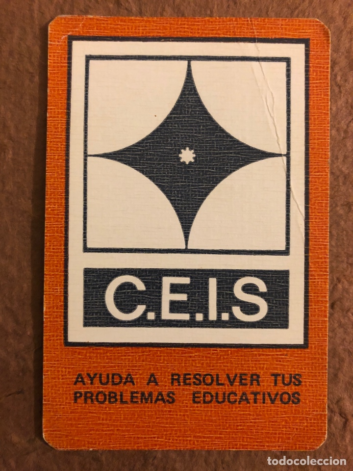Colecionismo Calend&aacute;rios: C.E.I.S. AYUDA A RESOLVER TUS PROBLEMAS EDUCATIVOS. CALENDARIO ESCOLAR DE 1976/77. 6,5 x 10 Cms
