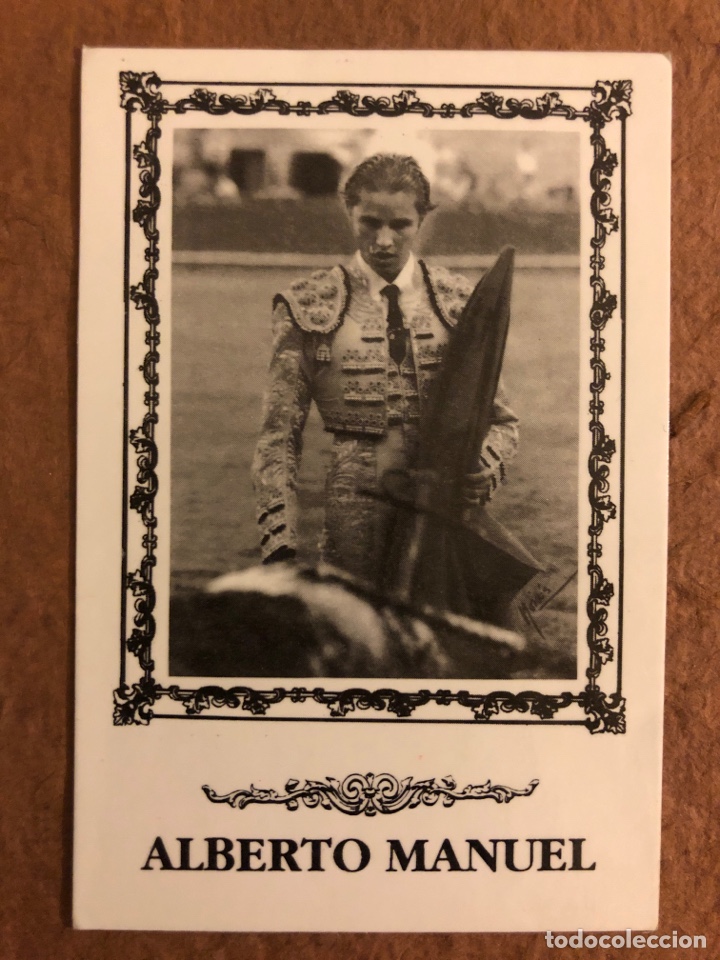 Collezionismo Calendari: ALBERTO MANUEL (TORERO). CALENDARIO PUBLICITARIO DE 1996. CAFETER&Iacute;A LA LONJA (C&Aacute;CERES). 6,4 x 9,7 cm