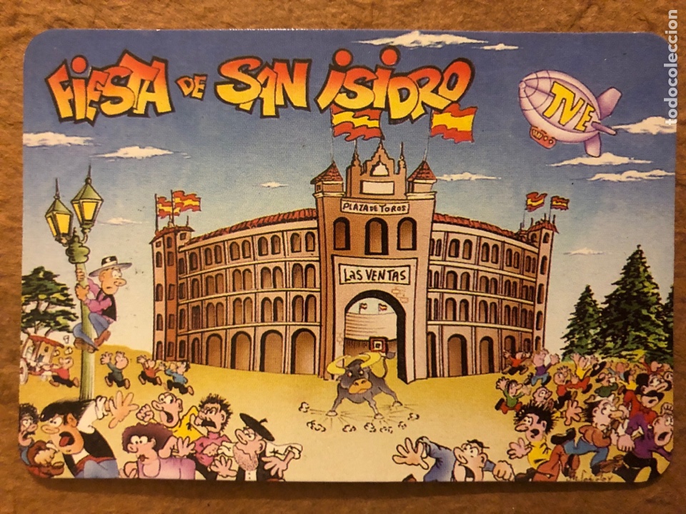 Sammeln von Kalendern: CALENDARIO TAURINO DE LA FIESTA DE SAN ISIDRO DE 1998. SELLO PUBLICIDAD AL DORSO. 6,6 x 9,6 Cms.