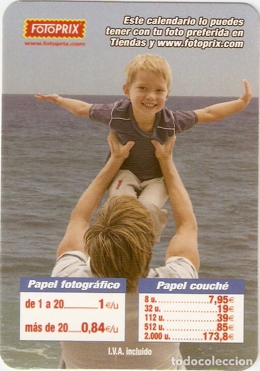 Sammeln von Kalendern: CALENDARIO FOTOPRIX 2012
