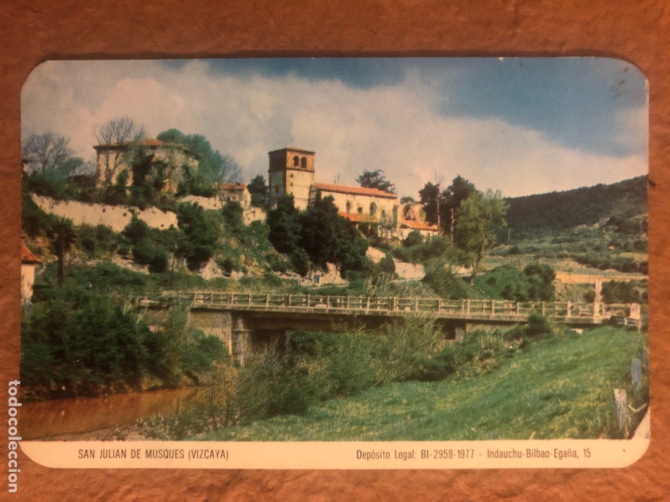 Coleccionismo calendarios: SAN JULI&Aacute;N DE MUSQUES (VIZCAYA). CALENDARIO PUBLICITARIO DE 1978. IMPRENTA INDAUCHU (BILBAO).