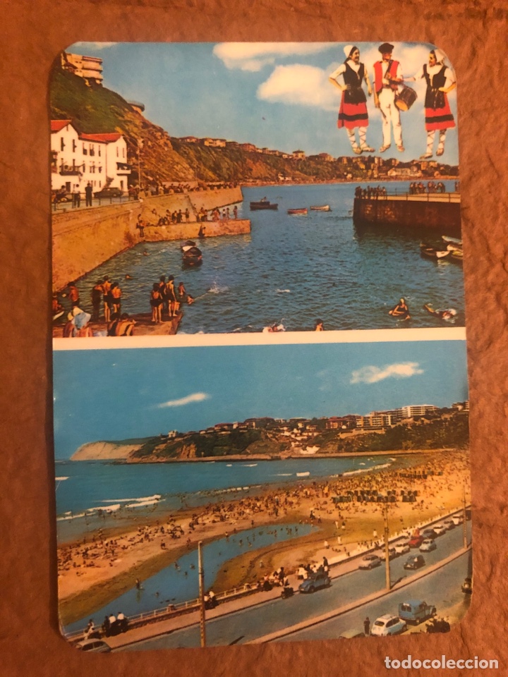 Colecionismo Calend&aacute;rios: PUERTO VIEJO Y PLAYA DE EREAGA (GUECHO). CALENDARIO PUBLICITARIO DE 1976. LIBRER&Iacute;A HERNANDO (BILBAO)