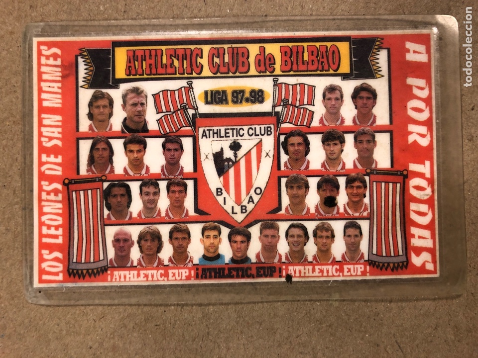 Colecionismo Calend&aacute;rios: ATHLETIC CLUB DE BILBAO, LIGA 97-98. CALENDARIO DEL A&Ntilde;O 1998. LOS LEONES DE SAN MAM&Eacute;S