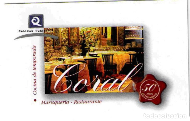 Sammeln von Kalendern: CALENDARIO CORAL 2012 - MARISQUERIA, RESTAURANTE