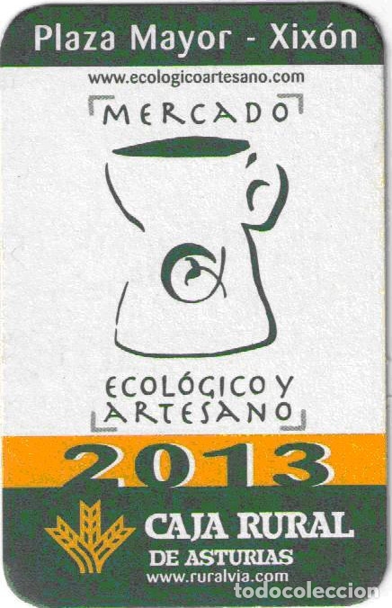 Sammeln von Kalendern: CALENDARIO MERCADO ARTESANO Y ECOLOGIO GIJON 2013