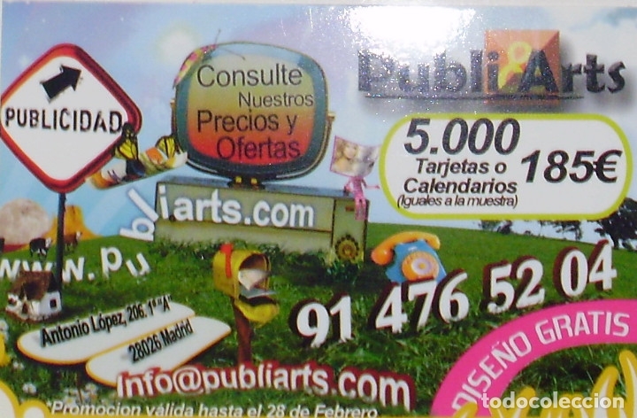 Coleccionismo Calendarios: CALENDARIO PUBLI ARTS 2007