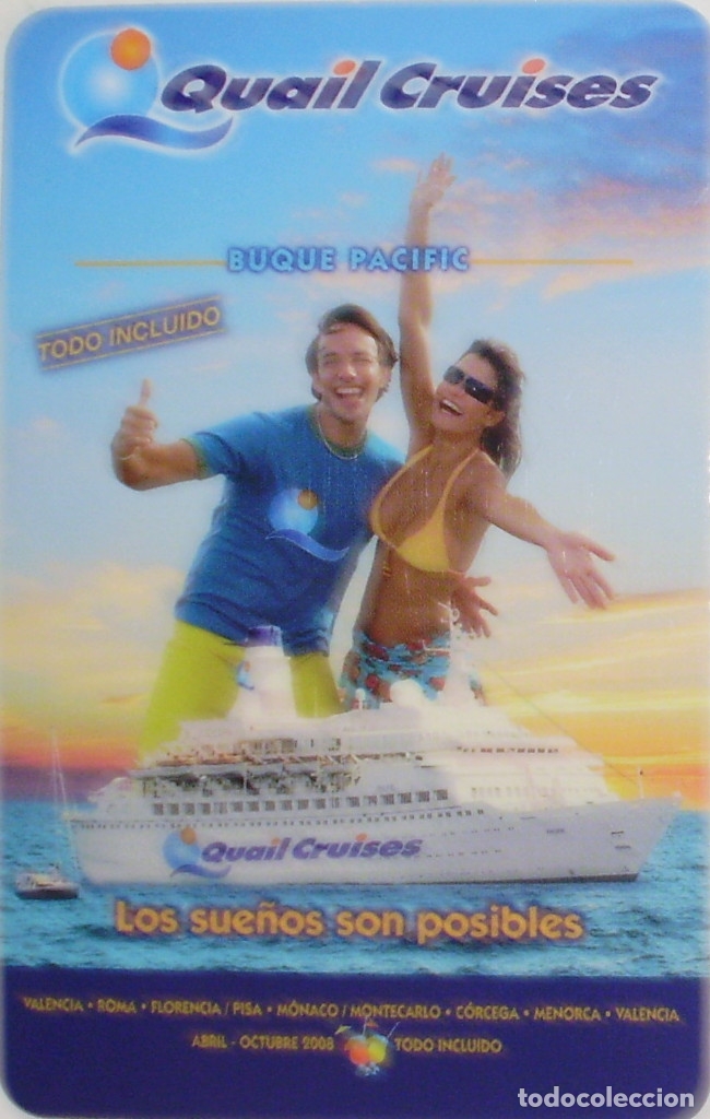 Coleccionismo Calendarios: CALENDARIO QUAIL CRUISES 2008