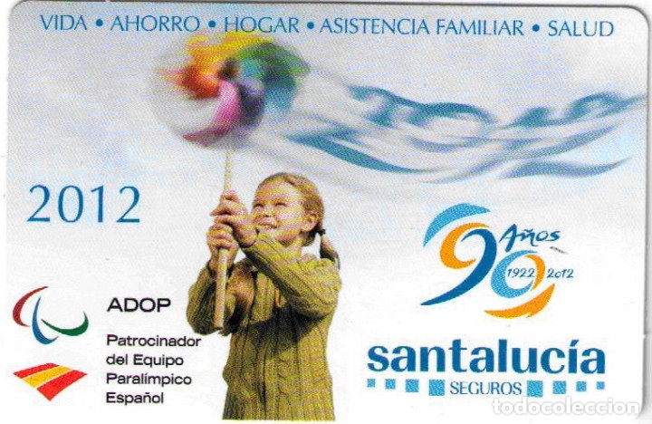 Coleccionismo Calendarios: CALENDARIO SEGUROS SANTA LUCIA 2012