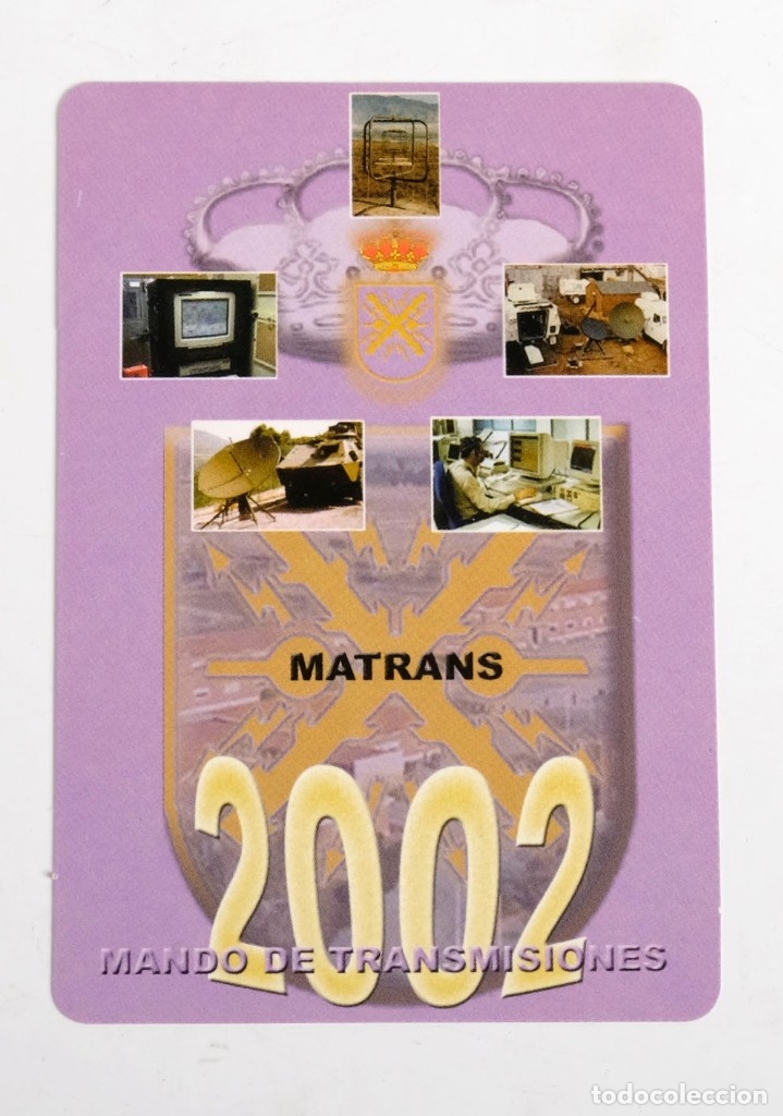 Coleccionismo Calendarios: Calendario del Mando de Transmisiones del Ej&eacute;rcito de Tierra. 2002