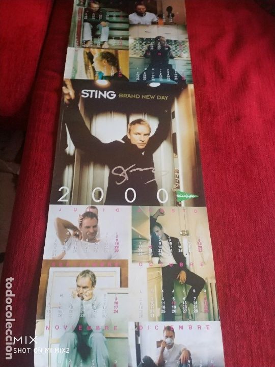 Coleccionismo calendarios: STING CALENDARIO PROMOCIONAL 98x33ctms