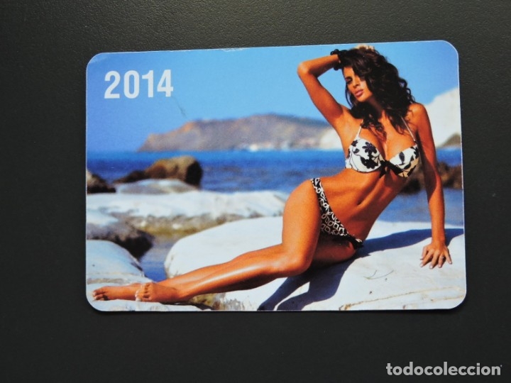 Coleccionismo calendarios: Calendario bolsillo - PUBLICIDAD MUJER - A&ntilde;o 2014 - calendario ruso
