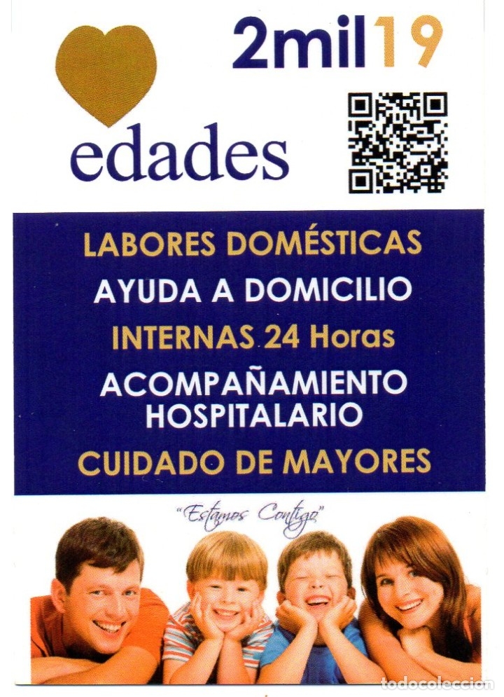 Coleccionismo calendarios: Calendario de Publicidad 2019 - EDADES