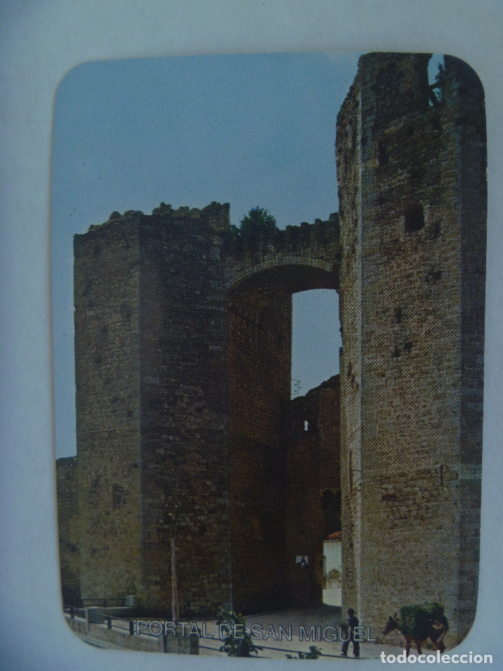 Coleccionismo calendarios: CALENDARIO BOLSILLO 1977, BANCO DE MADRID, COLECCION CASTILLOS DE ESPA&Ntilde;A,N&ordm; 22: PORTAL DE SAN MIGUEL