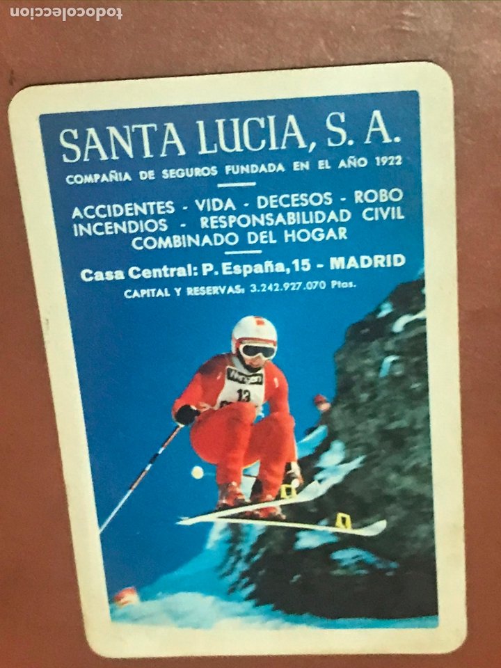 Calendario Publicidad Seguros Santa Lucia 1982 Vendido En Subasta 181430725 5337