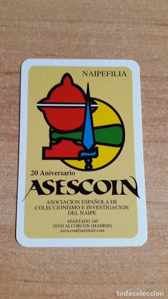 Coleccionismo Calendarios: CALENDARIO NAIPE COMAS ASESCOIN 20 ANIVERSARIO ASESCOIN A&Ntilde;O 2008 VER FOTOS