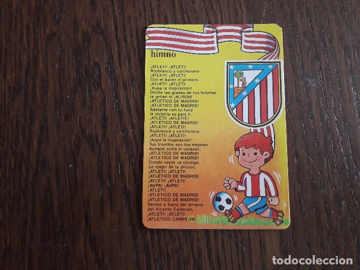 Coleccionismo calendarios: calendario de serie de futbol del atl&eacute;tico de Madrid a&ntilde;o 1991