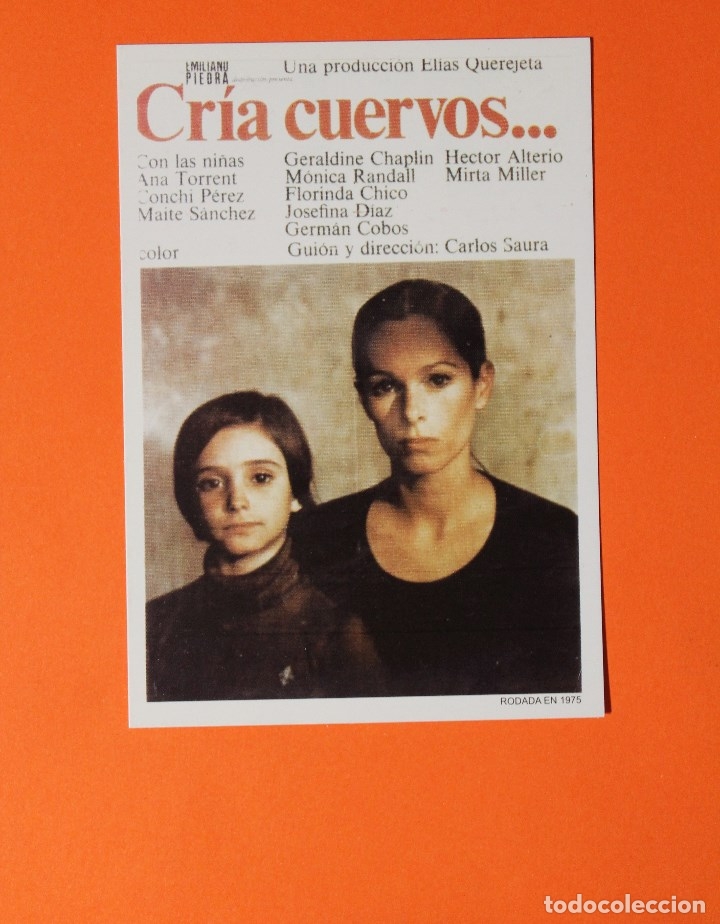Coleccionismo calendarios: CALENDARIO NO FOURNIER. CINE. PELICULA CRIA CUERVOS. SAURA. CHAPLIN. QUEREJETA. A&Ntilde;O 2005. VER FOTOS.