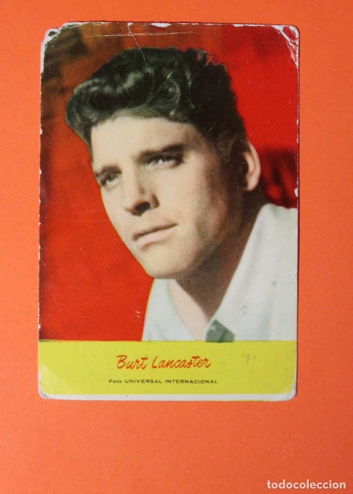 Coleccionismo calendarios: CALENDARIO NO FOURNIER. CINE.ARTISTA BURT LANCASTER. PUBLICIDAD CADIZ. VALERGA. A&Ntilde;O 1957. UNIVERSAL