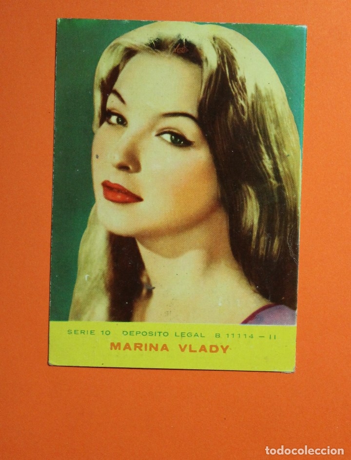 Colecionismo Calend&aacute;rios: CALENDARIO NO FOURNIER. CINE.ARTISTA MARINA VLADY. PUBLICIDAD DE CORNELLA. A&Ntilde;O 1961. SERIE 10.