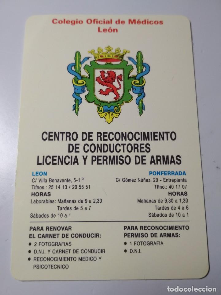 Coleccionismo calendarios: Calendario colegio de m&eacute;dicos de Le&oacute;n