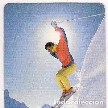 Coleccionismo calendarios: -65164 CALENDARIO ESQUI, A&Ntilde;O 1990, DEPORTES DE INVIERNO, SERIE DLB 22663 44, CON PUBLICIDAD