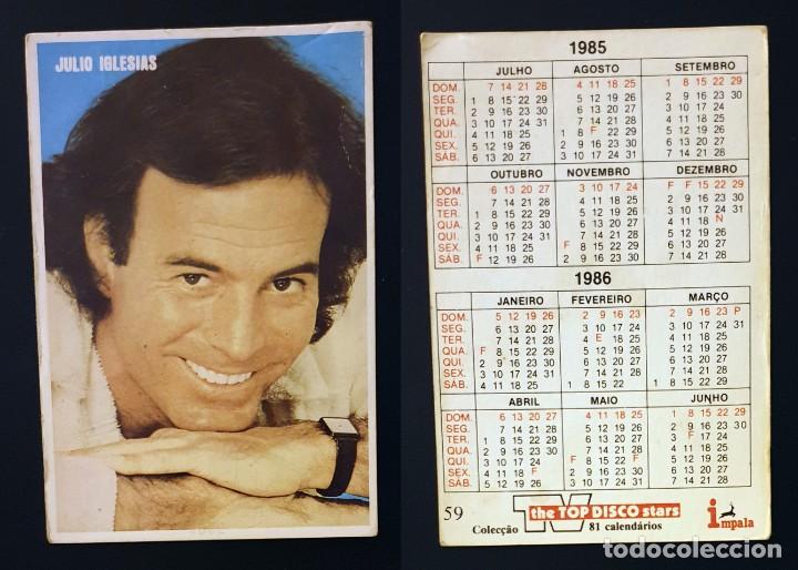 Coleccionismo Calendarios: JULIO IGLESIAS - TOP DISCO STARS - CALENDARIO EDITADO EN PORTUGAL - 1985