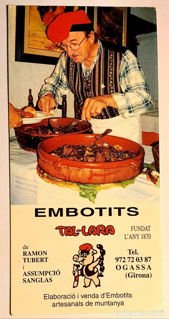 Coleccionismo calendarios: CALENDARIO DE BOLSILLO A&Ntilde;O 2.000 - EMBOTITS TAL-LARA OGASSA (Girona)