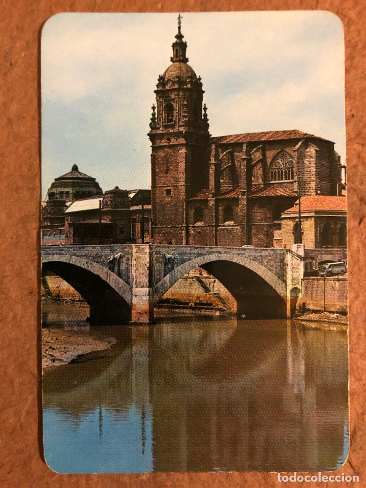 Collectables Calendars: BILBAO, PUENTE E IGLESIA DE SAN ANT&Oacute;N. CALENDARIO DE BOLSILLO DE 1969. 6,5 x 10 Cms.