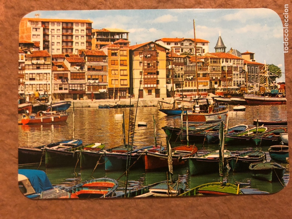 Colecionismo Calend&aacute;rios: 16. LEQUEITIO (VIZCAYA), PUERTO. CALENDARIO DE BOLSILLO DE 1975. 6,8 x 9,8 Cms.