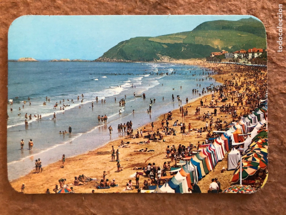 Coleccionismo calendarios: 4. ZARAUZ (GUIP&Uacute;ZCOA), PLAYA. CALENDARIO DE BOLSILLO DE 1977. 6,8 x 9,8 Cms.