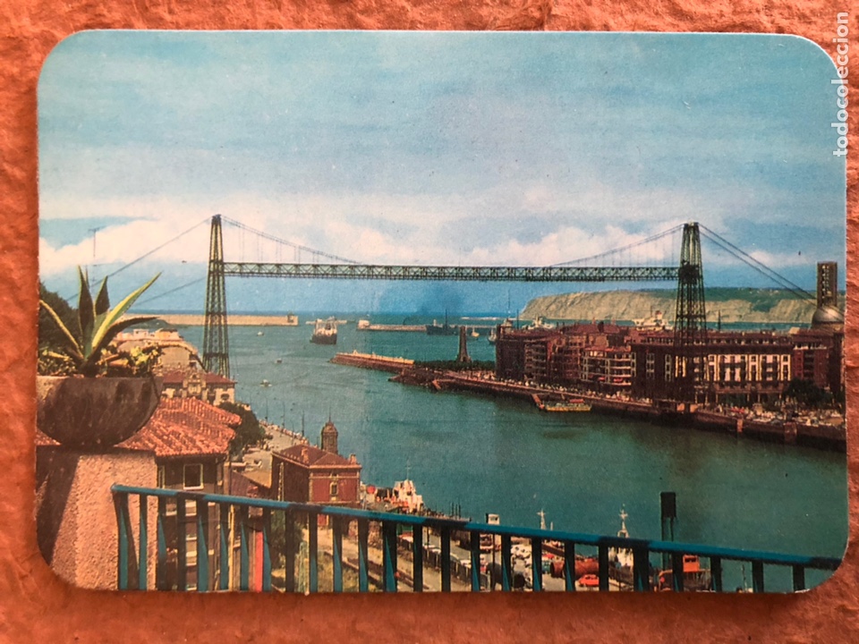 Collectionnisme Calendriers: 161. VIZCAYA, PUENTE COLGANTE DE PORTUGALETE. CALENDARIO DE BOLSILLO DE 1977. 6,8 x 9,8 Cms.