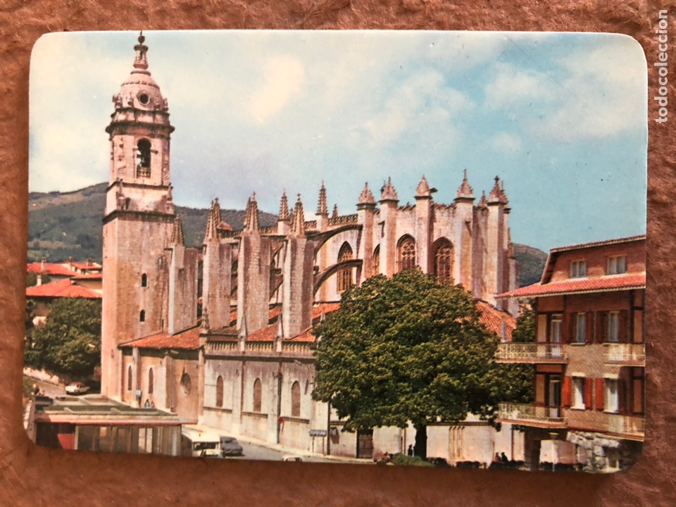 Coleccionismo calendarios: 6. LEQUEITIO (VIZCAYA), BAS&Iacute;LICA DE SANTA MAR&Iacute;A. CALENDARIO DE BOLSILLO DE 1978. 6,8 x 9,8 Cms.