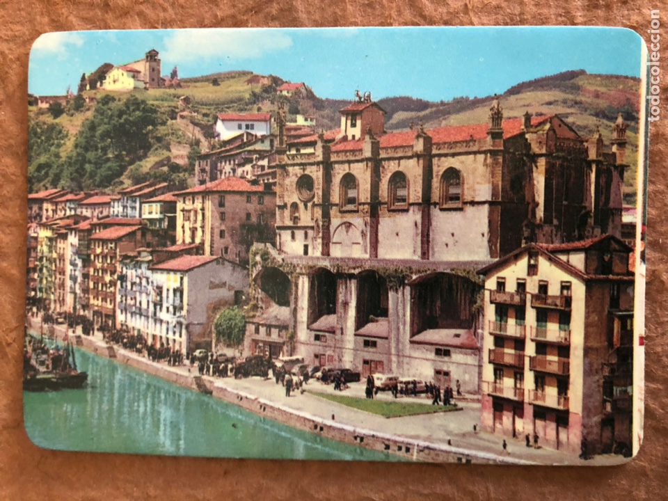 Colecionismo Calend&aacute;rios: 2. ONDARROA (VIZCAYA), R&Iacute;A E IGLESIA DE SANTA MAR&Iacute;A. CALENDARIO DE BOLSILLO DE 1978. 6,8 x 9,8 Cms.