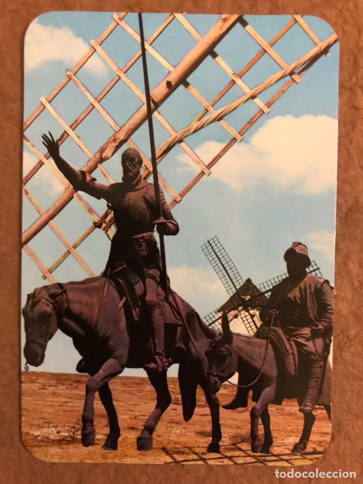 Colecionismo Calend&aacute;rios: 4. LA MANCHA (ESPA&Ntilde;A), ESCENA CERVANTINA. CALENDARIO DE BOLSILLO DE 1975. 6,8 x 9,8 Cms