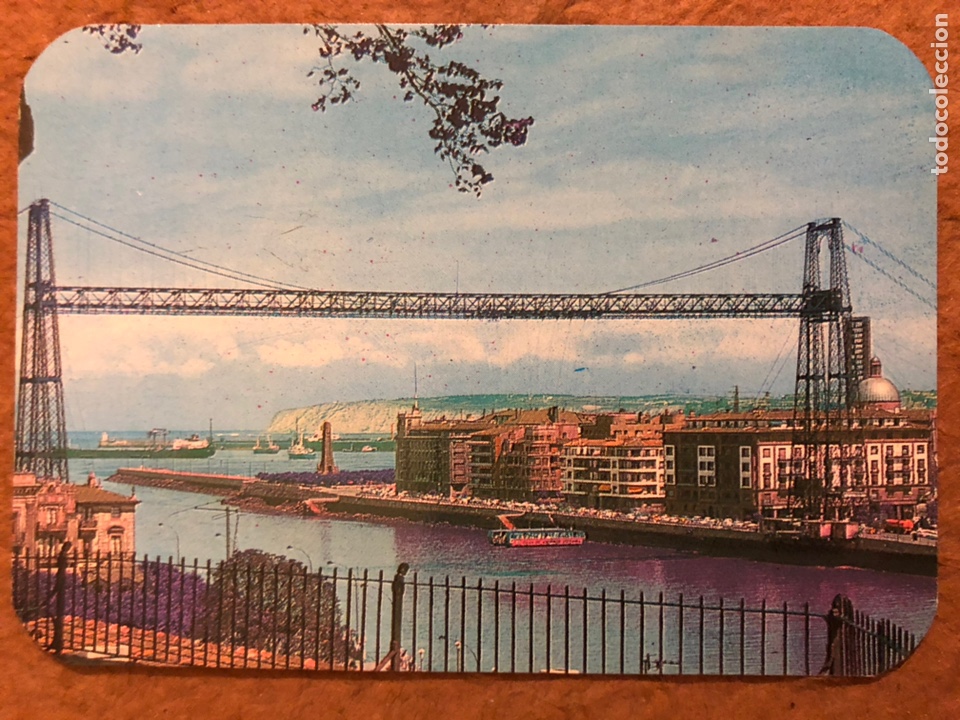 Coleccionismo Calendarios: 160. VIZCAYA, PUENTE COLGANTE DE PORTUGALETE. CALENDARIO DE BOLSILLO DE 1990. 6,8 x 9,8 Cms.