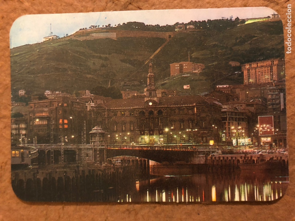 Collectables Calendars: 153. BILBAO, R&Iacute;A Y AYUNTAMIENTO. CALENDARIO DE BOLSILLO DE 1977. 6,8 x 9,8 Cms.