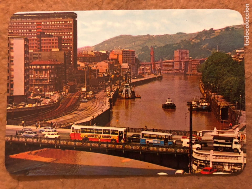 Sammeln von Kalendern: 135. BILBAO, PUENTE DE GENERAL MOLA Y R&Iacute;A. CALENDARIO DE BOLSILLO DE 1977. 6,8 x 9,8 Cms.