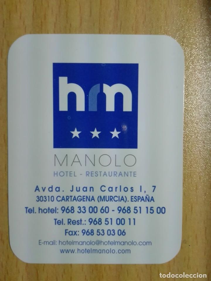Coleccionismo calendarios: CALENDARIO BOLSILLO 2010 - HOTEL RESTAURANTE MANOLO - CARTAGENA MURCIA