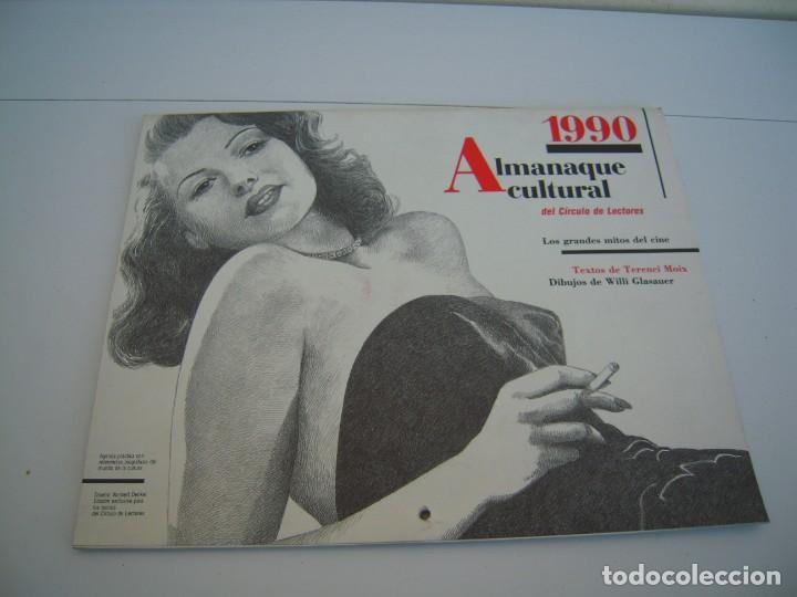 Coleccionismo Calendarios: almanaque cultural 1990 circulo de lectores