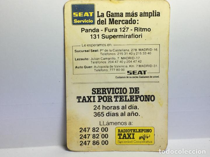 Coleccionismo calendarios: CALENDARIO DE BOLSILLO 1982 SEAT
