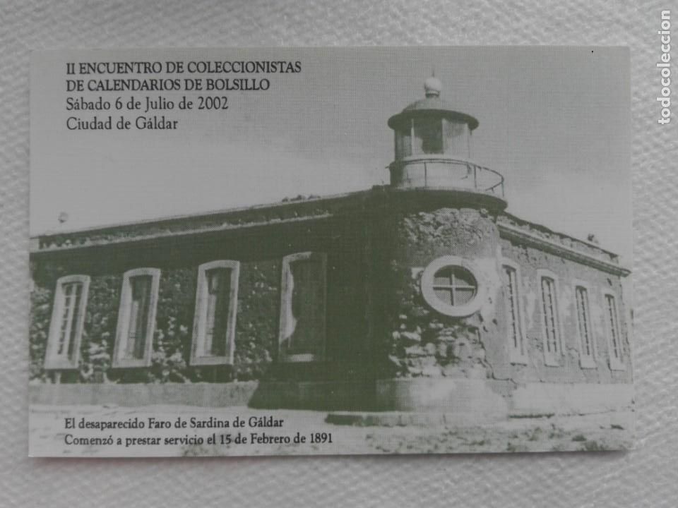 Collezionismo Calendari: CALENDARIO BOLSILLO 2002 - GRAFICAS GALDAR / GRAN CANARIA - FARO